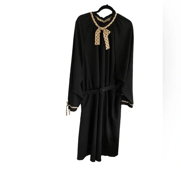 5x black dress Women w/Control Finespun Jersey Midi Dress-Black-Petite 5X A623040